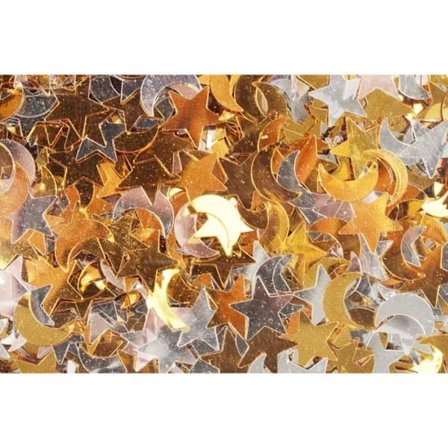 Pailletter mån och stjärnor 1 cm 50 g