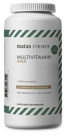 Matas Striber Multivitamin Guld 300 tabl., Helse & Madvarer, Vitaminer, Multivitaminer