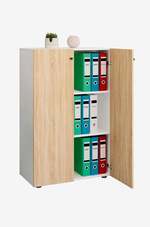 VCM - Kontorskab Lona Xl med hængslede døre - Flerfarvet - Hylder & opbevaring - Fra Homeroom
