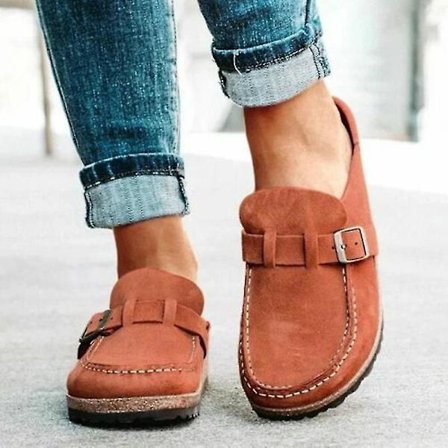 Dames Casual Comfy Træsko Suede Slip On Sandaler Sommer Hjemmekontor Sko