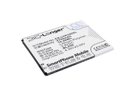 Batteri till SmartPhone, Mobil för Lenovo Lemon 3, Lemon 3 Dual SIM TD-LTE, K32C36
