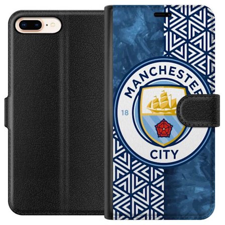Yhteensopiva Lompakkokotelo Apple iPhone 8 Plus Man City emblem