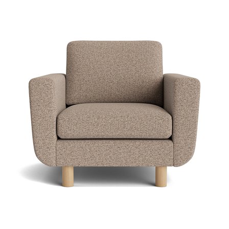 Haven Sessel Puente Greige Modern Strukturiert 86cm Komfortabler Polstersessel Bequeme Sitzgelegenheit für Wohnzimmer Zeitloses Design