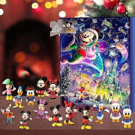 Gave Mickey Julekalender Legetøj Disney Mickey Minnie Blind Box Juguetes Advent Overraskelse Legetøj Børnegaver