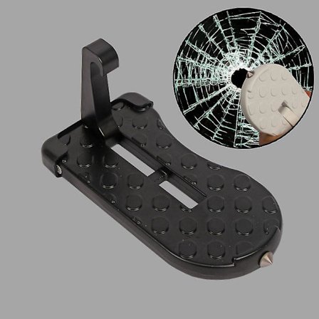 Vikbar Biltak Stege Bildörrsteg Multifunktionell Aluminiumlegering Säkerhetshammare Universell Låskrok Extra Fotpedal|pedaler|