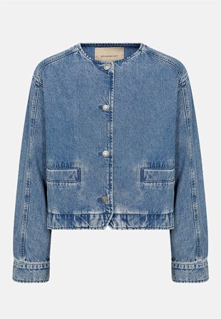 Soyaconcept - Jeansjacka med rundad hals - blå denim - för damer - XL (44) - Cellbes