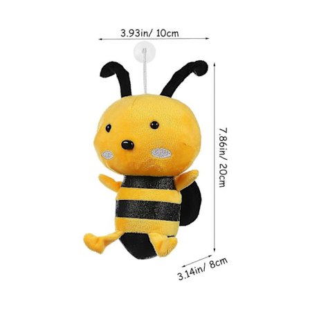 Pehmeä mehiläislelu lapsille, 3 kpl Suloinen koristeellinen pehmolelu [D]