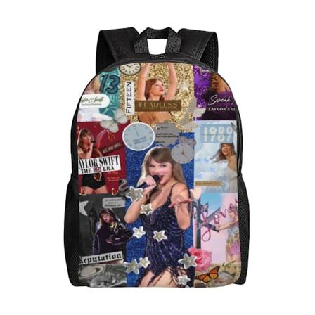 i1817 Taylor Swift Skole Ryggsekk Boksekk Dagstursekk Skoleveske For Tenåringer Gutter Jenter AoI1817