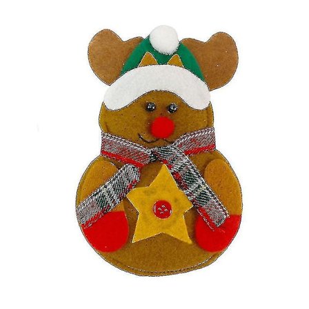 Julebordsoppsett med bestikklommer i sølv, hjort