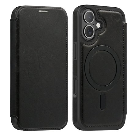 SKALO iPhone 17 Slim Flip Cover - Sort