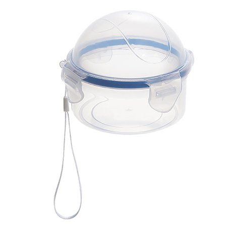 Lille opbevaringsbeholder til frugt og grøntsager, mikrobølgesikker plastikboks med låg til løg, tomat, citron, æble