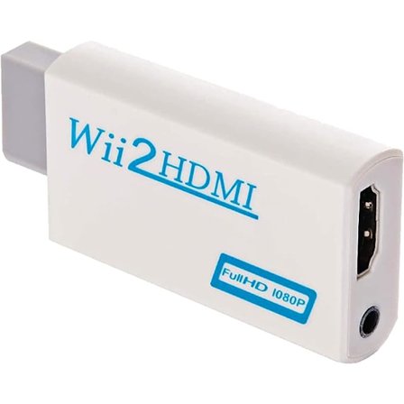 1PC Vit Wii till HDMI-omvandlare wii till hdmi-adapter wii2 till hdmi