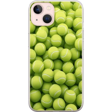 Kompatibel Mobilcover til Apple Apple iPhone 13 mini Mønster af grønne tennisbolde i høj detalje, sporty motiv med gentagende tekstur og stærke fa