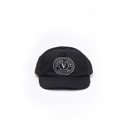 Versace Jeans Couture V-Emblem Baseball Hat Sort, Herre, Størrelse: ONE Size