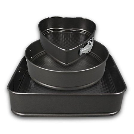 3 stk Bakeware i karbonstål, ikke-klebende kakeform, bakeverktøy