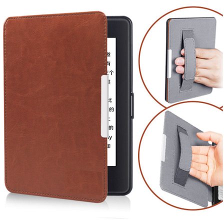 Magnetisk Etui til Kindle Paperwhite 3/2/1 Brun