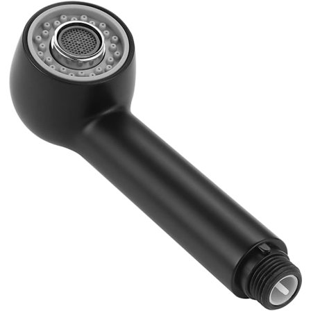 Køkkenarmatur Sprinkler 2 Jets Brusespray Hovedudskiftning Sprinkler til Køkkenmixerhane, Sort