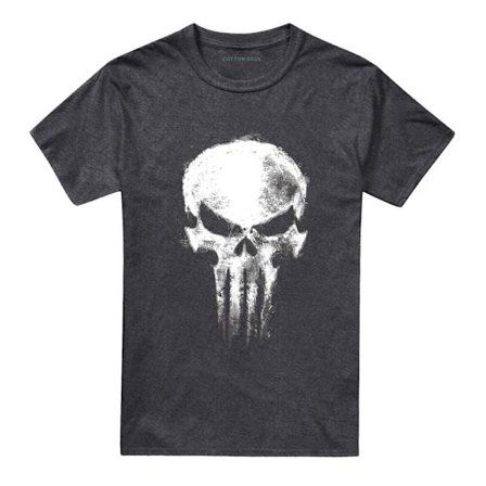 Daredevil Unisex Vuxen Born Again Punisher Skull Heather T-shirt