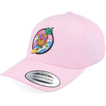 Kiddo Cap - Pink - adjustable - Cap - Kids Pineapple Surfer Summer Pink Adjustable - Hatstore