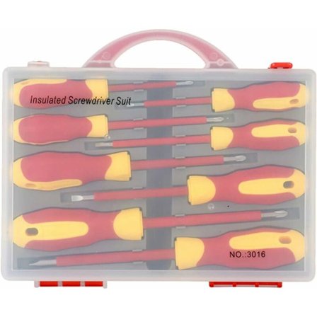 CR-V 8 i 1 isolerad skruvmejselsats professionell 8-delad krom-vanadinstål skruvmejselsats handverktyg elektriker skruvmejselsats