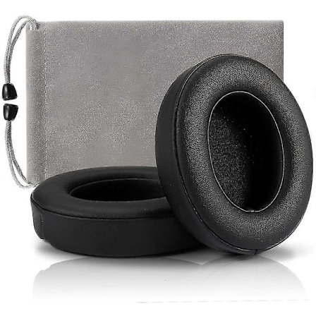 Erstatnings øreputer, øreputetrekk kompatible med Beats Studio 2 trådløse kablede og Studio 3 hodetelefoner fra Dr.dre 1 par (svart)