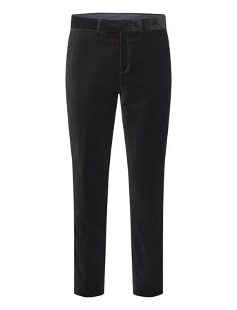 Slhslim-Hale Velvet Trs B Black Selected Homme