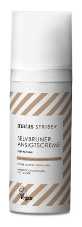 3 for 2 - Matas Striber Selvbruner Ansigtscreme Uden Parfume 50 ml, Skincare, Solpleje, Selvbruner