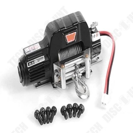 Elektrisk vinsj - TD - Mini metallvinsj - 3 kg trekkraft - Kompatibel med TRX4 - 74 mm lengde