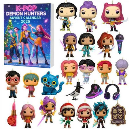 Kpop Devil Hunter Julekalender Juletræsdekoration Akryl Vedhæng