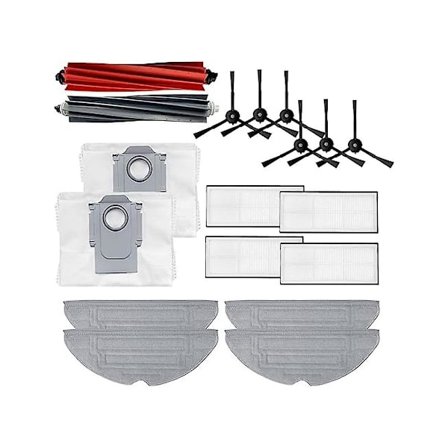 Tillbehörssats för S8 Pro Ultra robotdammsugare huvudsidoborste Hepa-filter moppduk dammsugarpåsar