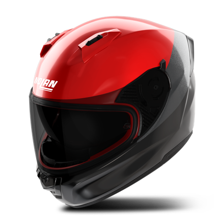 Helhjelm Nolan N60-6 Verniciatura Speciale Svart/Rød/Antrasitt glanset S
