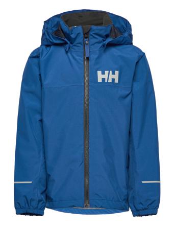 Jr Juell Rain Jacket Outerwear Rainwear Jackets Blå Helly Hansen