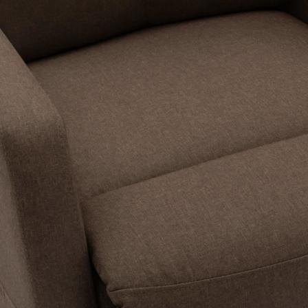Vidaxl Massagefåtölj Med Uppresningshjälp Brun Tyg Brun