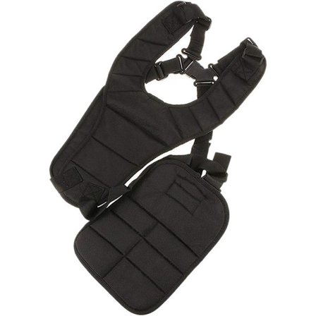 Justerbar vadderad axelrem för grästrimmer