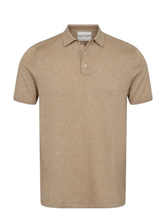 Bs Aaran Regular Fit Polo Shirt Beige Bruun & Stengade