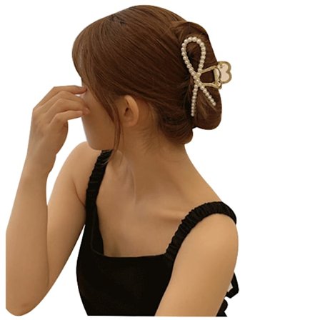 Guld metall hårklämmor för kvinnor
