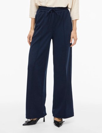Vila Viclua Hw Wide Pants-Noos - Blue - XL