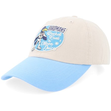 Iconic - Beige - unconstructed - Cap - Birdmans Rocket Stone Stone/Light Blue Dad Cap - Hatstore