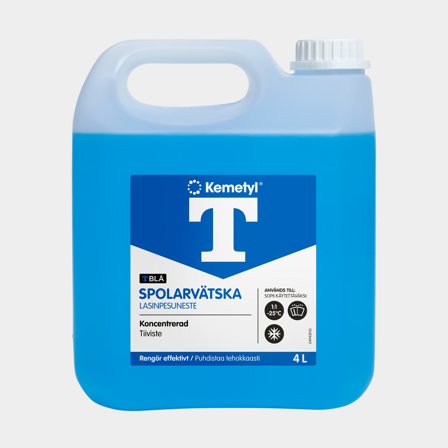 Windscreen washer fluid Kemetyl T-Blå -25°C, concentrated, 4 litres