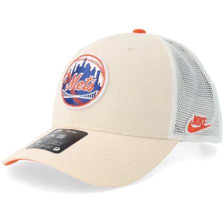 Nike MLB - Beis trucker Gorra - New York Mets Dri-fit Rise Natural/Sundown/White Trucker @ Hatstore
