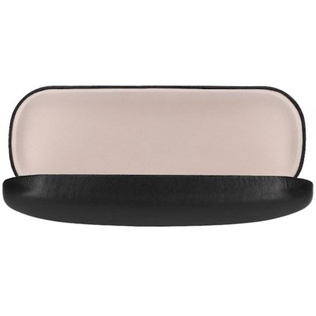 Premium brilleetui hårdt etui for optimal beskyttelse af dine briller - brilleetui til kvinder og mænd - hårdt skal brilleetui sort