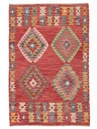 Kilim Afghan Old Style Rug Oriental Dark Red/Brown (Wool, Afghanistan)