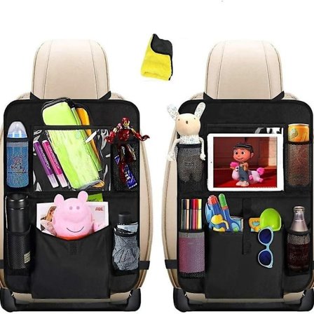 Pakke med 2 bilsetebeskyttelsesmatter for barn