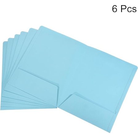 Dobbel lommemappe, 6-pakning A4 brevfil kombinasjonslagring