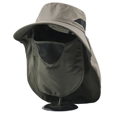 Lierihattu kasvo- ja niskasuojalla Naisten kesän UV-suoja Aurinkohattu Miesten ulkoilu Hengittävä verkko Vaellus Kalastuslakit