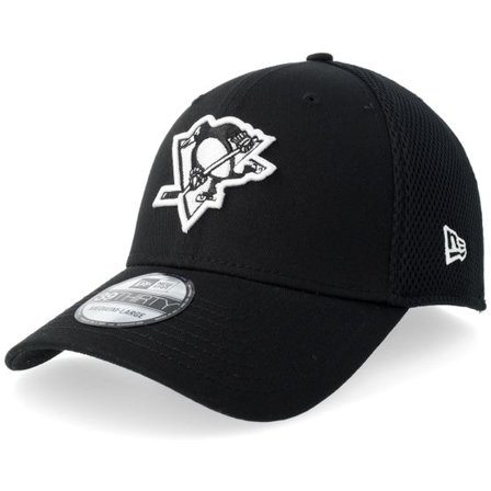 New Era - NHL Svart flexfit Keps - Pittsburgh Penguins 39THIRTY Eg Neo Black/White Mesh Flexfit @ Hatstore