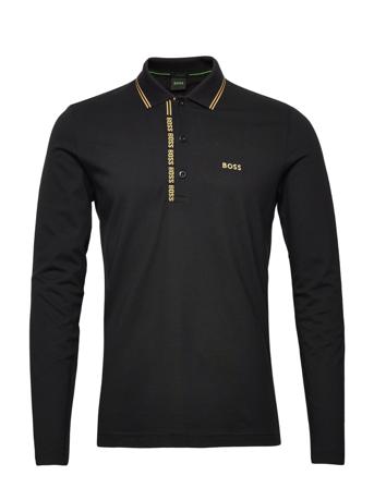 Pleesy 4 Polos Long-sleeved Sort BOSS