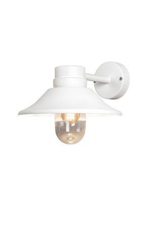 Konstsmide - Vägglykta Vega höjd 26,5 cm - Vit - Fasadbelysning - Från Homeroom