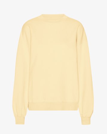 Organic Oversized Crew - Soft Yellow L