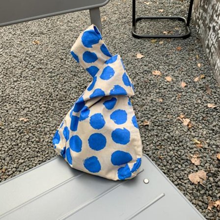 Strik Håndtaske Tote Bag BLÅ